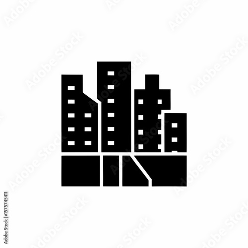 creative details Outline Urban Sprawl Icon vector illustration
