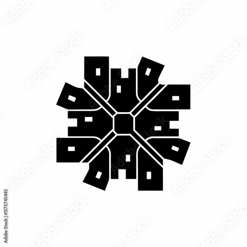 creative details Outline Urban Sprawl Icon vector illustration