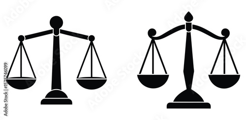 Scales of Justice Equilibrium Balance and Law