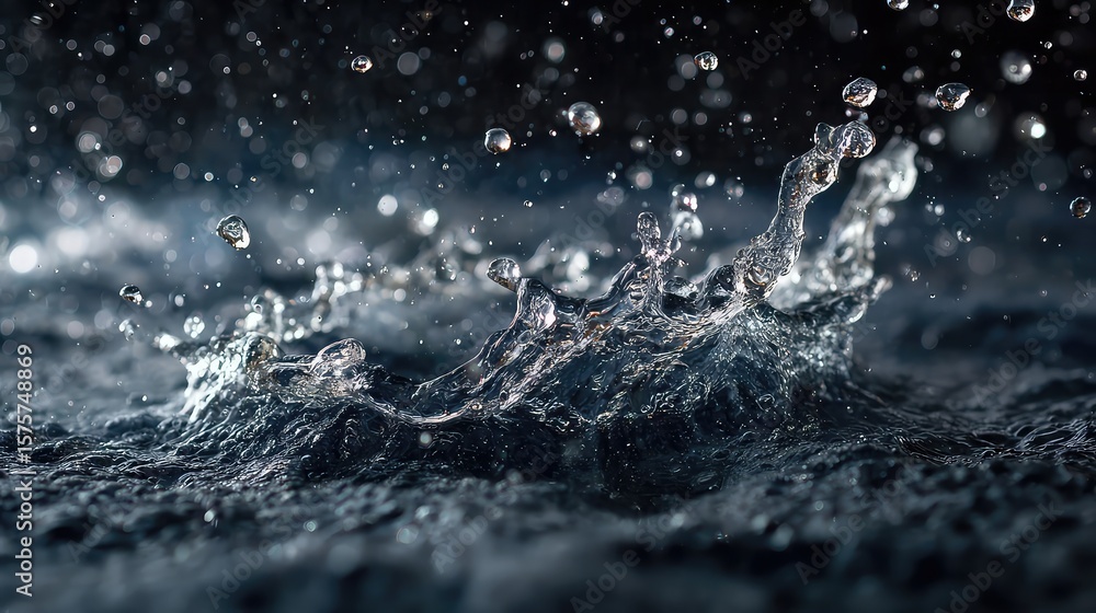 Dynamic water splash captured in high speed motion photography Dynamic water splash captured in high speed motion photography
