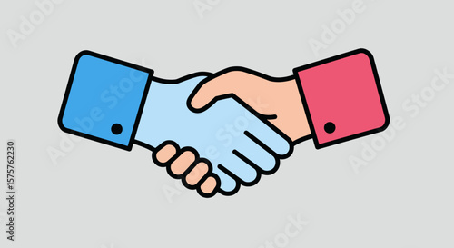 handshake vector illustration