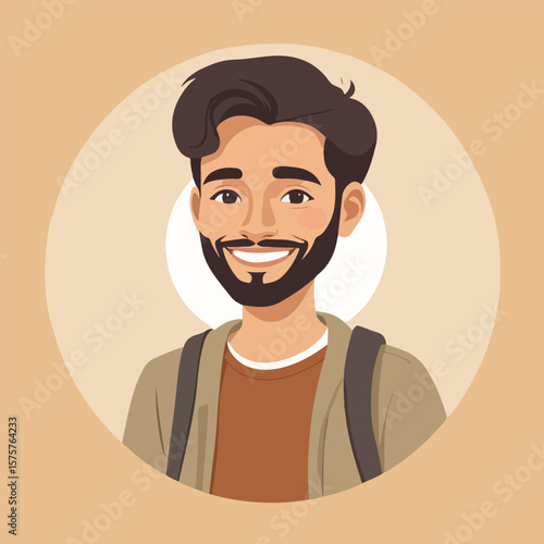 Real Character Symbol Flat Illustration