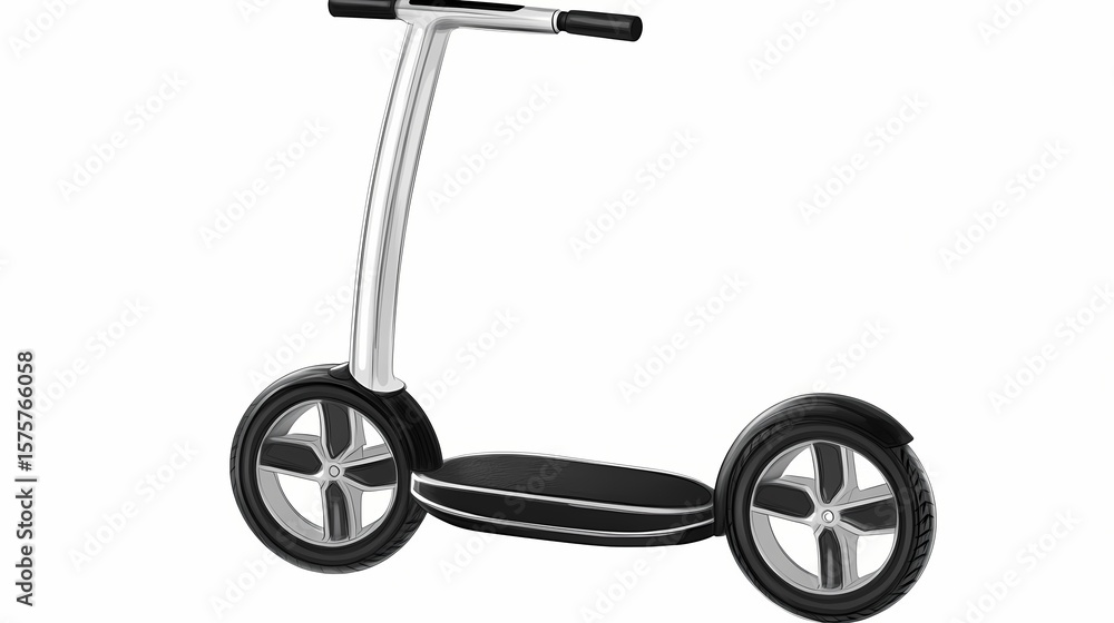 Fototapeta premium Modern scooter with sleek design.