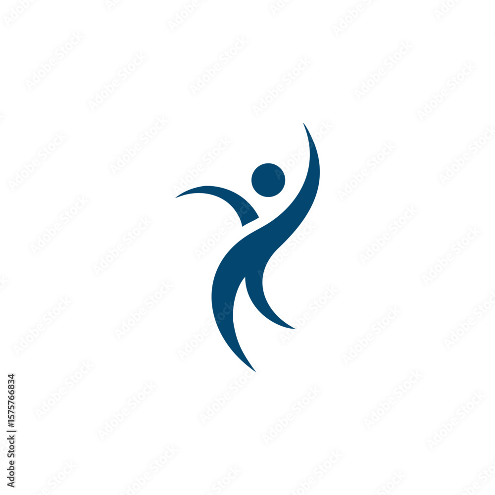 Obraz premium Eco wellness and healthcare logo design-abstract with green leaves and human silhouette with circular emblem. Symbolizes health, nature, care, and sustainability. Ideal for health