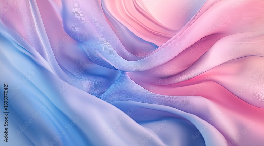Obraz premium Delicate pastel fabric folds