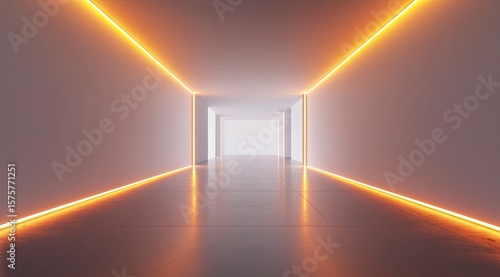 Empty glowing tunnel (1)