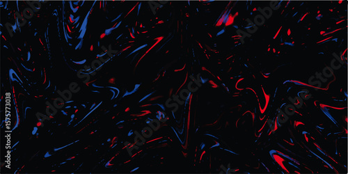 Dark concrete wall beautiful red and dark blue ocean background. marble texture floor tiles design flame.Red blue green color fuzzy tv glow static artifacts digital waves stripe pattern dark art.