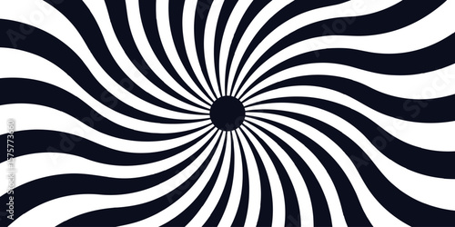 Abstract dynamic vibrant background with bright teal and white spiral rays. Sunburst pinwheel design. Spiraling motion effect, creating a hypnotic and energetic visual similar to a psychedelic.