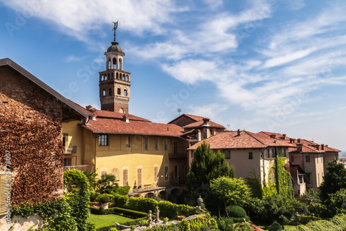 Tableau sur toile the town of Saluzzo in the Italian Piedmont