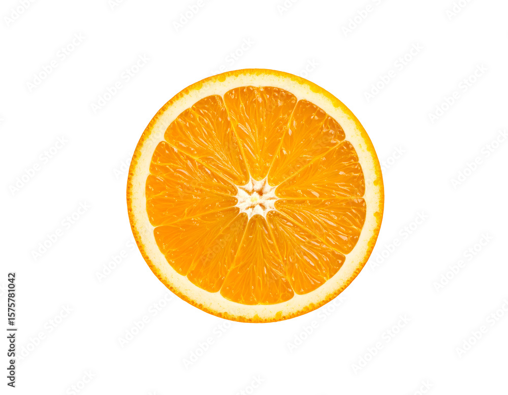 Vibrant cross section of a juicy orange Vibrant cross section of a juicy orange