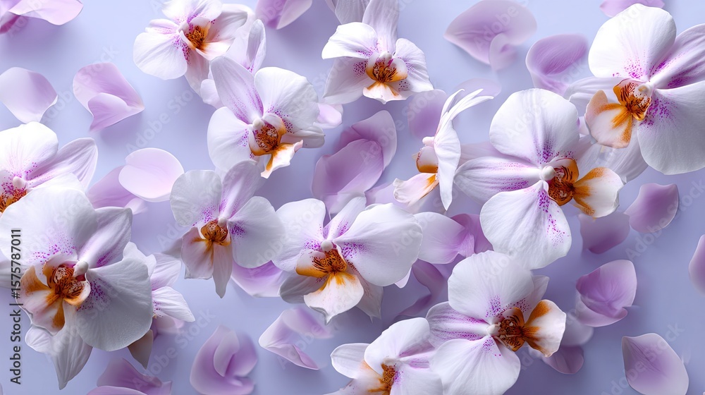 Fototapeta premium Orchid petals background