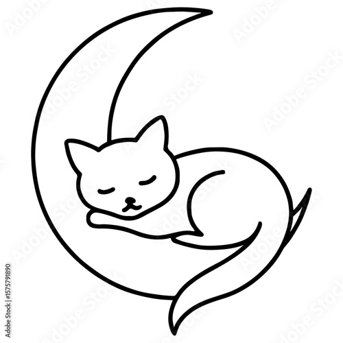 Funny vector illustration of a cute cartoon cat and mouse character design