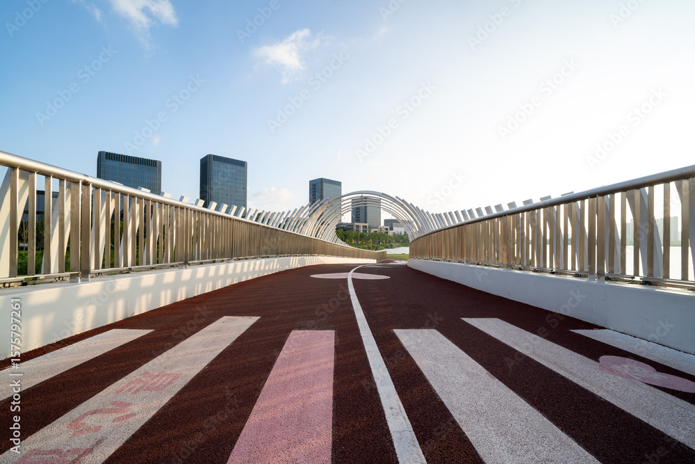 Obraz premium view of outdoor plastic track