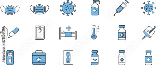 Medical and Healthcare Icon Set