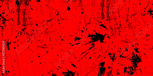 Vector illustration Black and Red Grunge Brush Background Abstract texture dust modern art,acrylic paint, modern art, background,