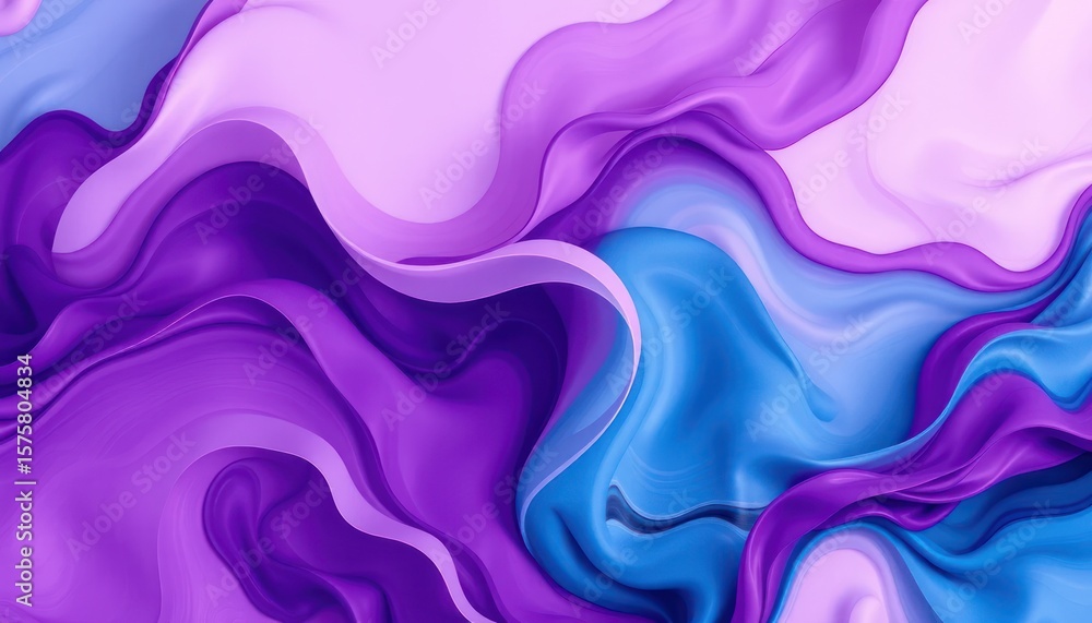 Fototapeta premium Abstract swirls of purple and blue (2)