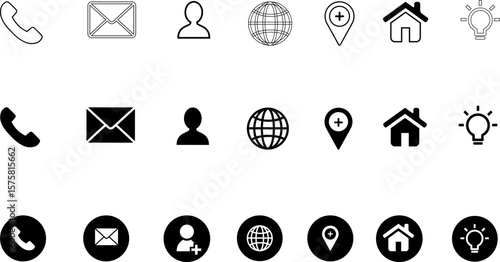 Creative icon set design 
