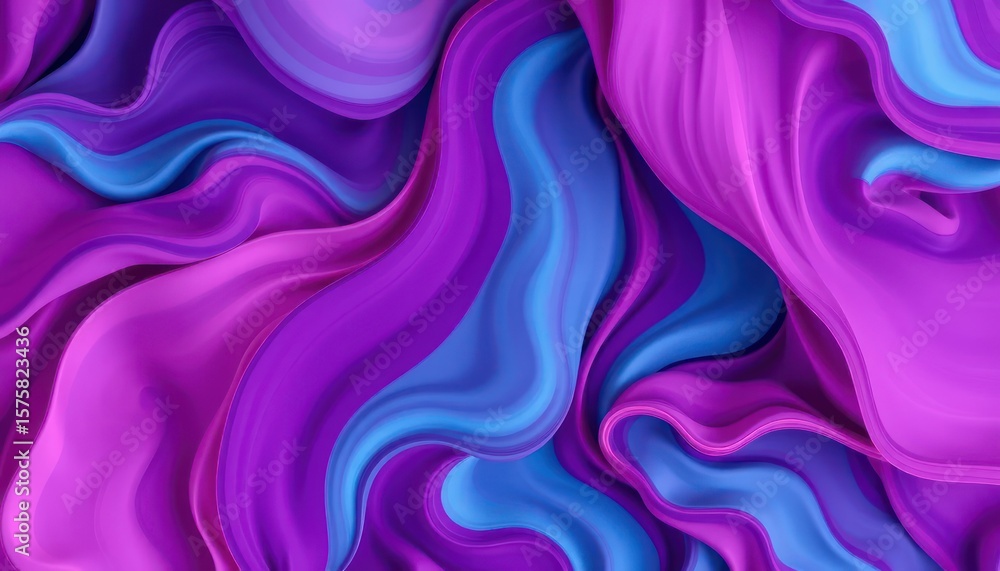 Obraz premium Abstract swirling purple and blue forms