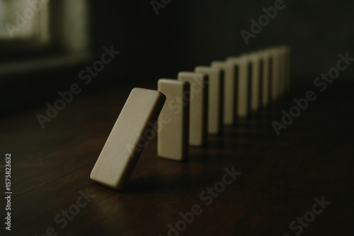 The Inevitable Cascade: A Domino Effect in Shadow