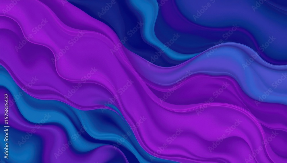 Obraz premium Abstract swirling purple and blue hues (5)
