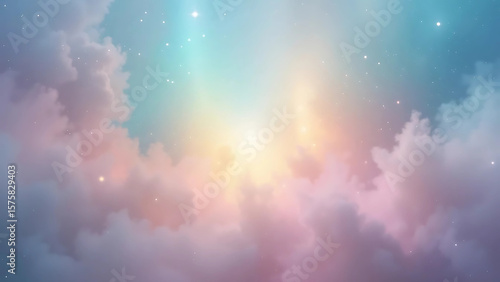 Pastel Rainbow Abstract Background – Soft Gradient with Fog-Like Texture