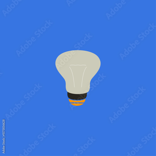 Light Bulb icon logo flat vector design