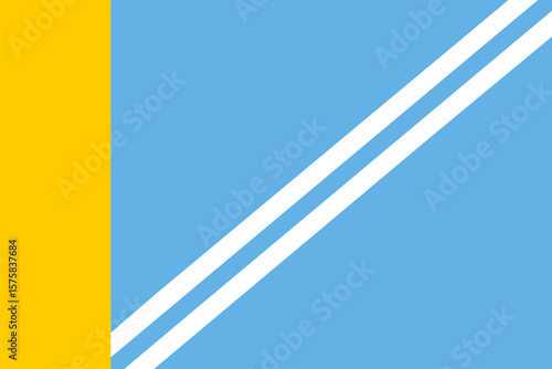 Flag of Piy-Khemsky district, Tuva, Russia, Flag background, EPS10. Vector illustration