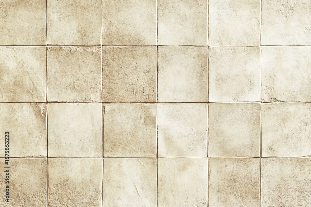 Rustic beige textured tile wall background with natural stone pattern for interior design and architectural decoration Rustic beige textured tile wall background with natural stone pattern for interior design and architectural decoration