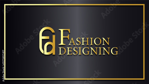 Abstract FD Initial Fashion Branding