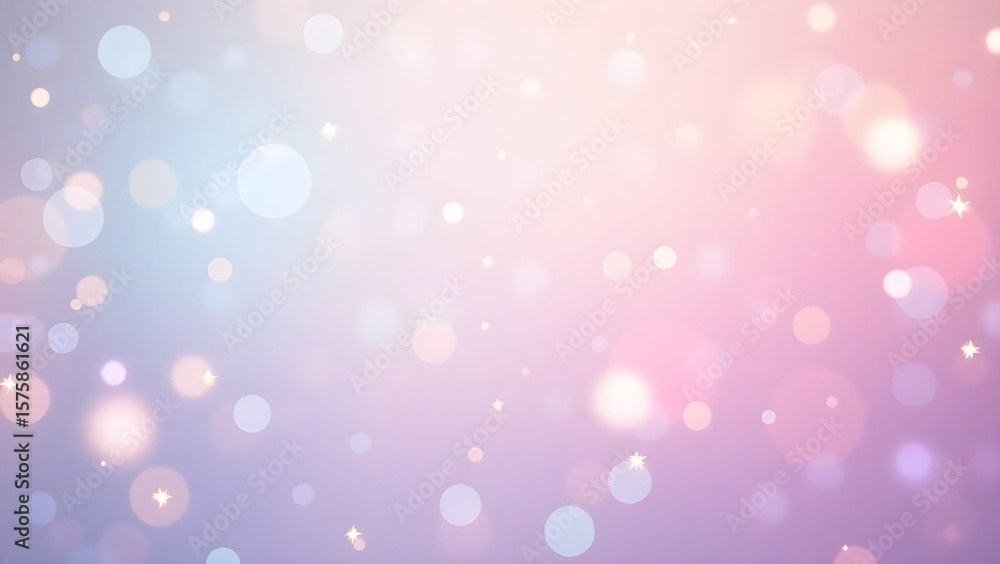Fototapeta premium Magical Pastel Bokeh Lights with Sparkling Effects