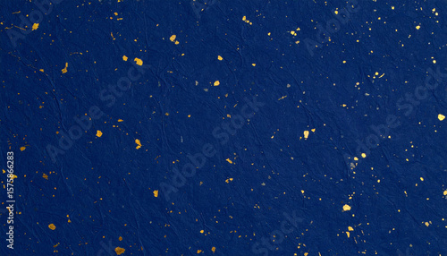 濃紺と金箔の高級和紙風テクスチャ