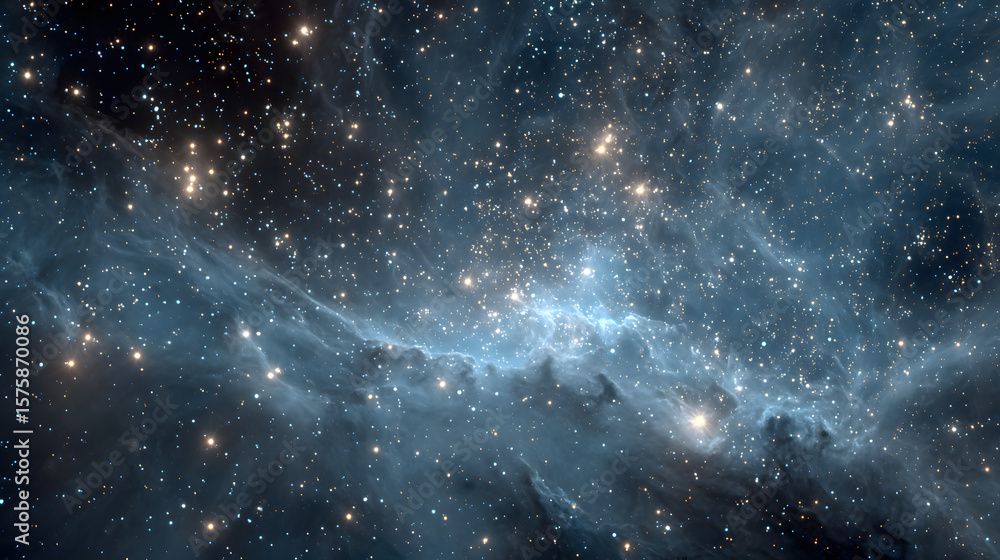 Obraz premium The cosmos filled with countless stars