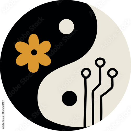 Yin Yang with Nature and Tech