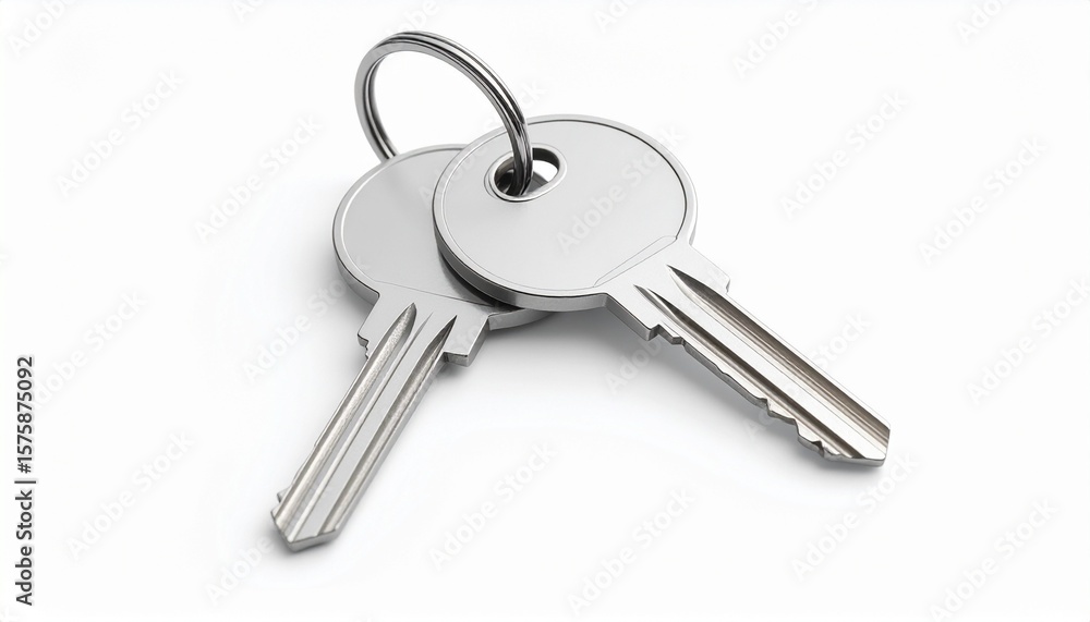 keys on white background keys on white background