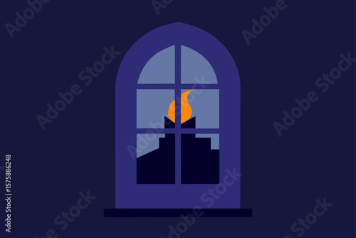 window in the church