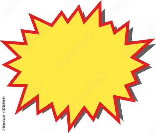 Red and yellow starburst stickers.. Special offer price tag. sunburst badges icons. Red starburst promotional badge