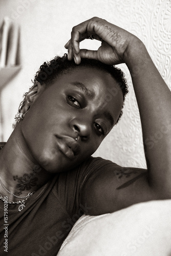 Portrait of a queer black woman