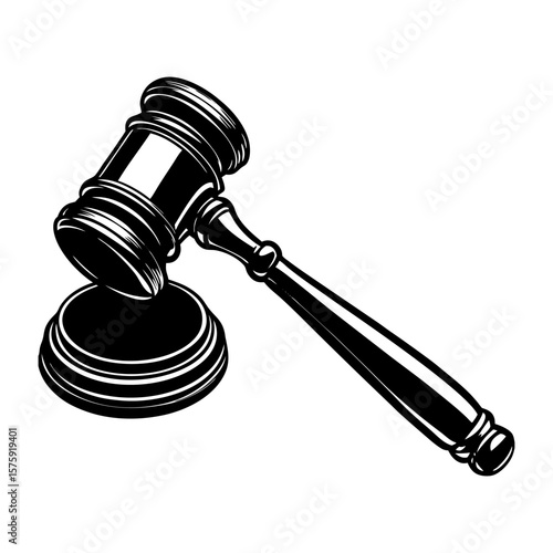 Judge hammer icon