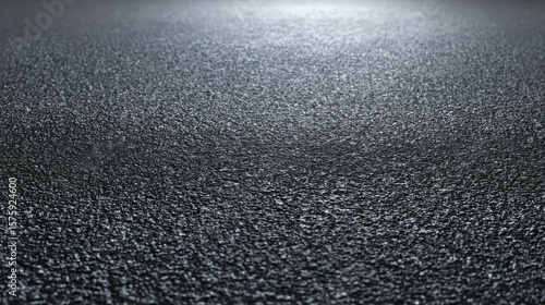 Textured black surface, with grainy details and subtle lighting, creating a visual interest.