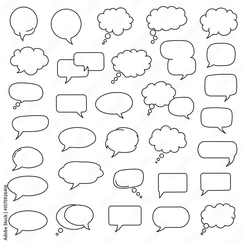 Obraz premium set of speech bubbles