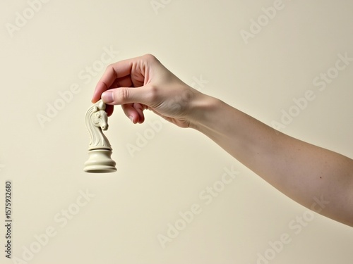 female hand holding a key