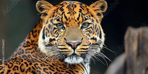 Majestic Leopard Close Up Portrait Wild Cat Animal Photography