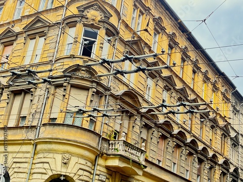 Photography Building facade. Budapest.