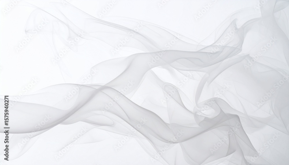 Obraz premium smoke effects on white background