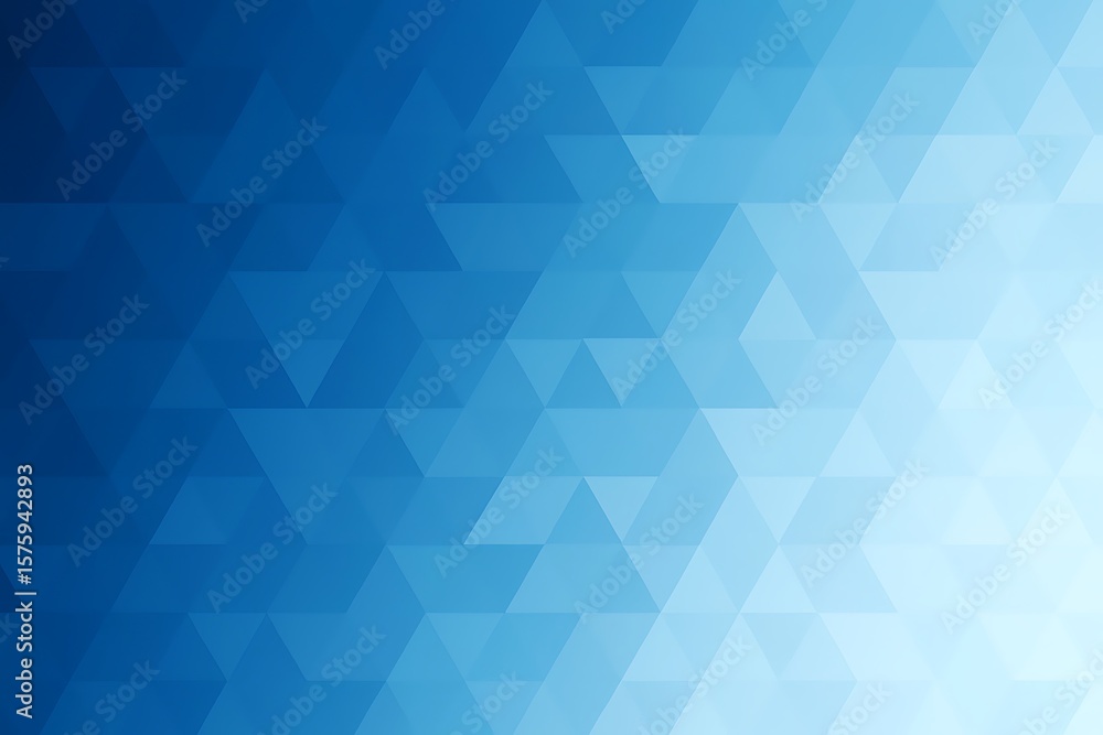 Fototapeta premium Blue geometric gradient pattern abstract background
