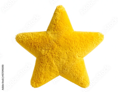 Plush yellow star pillow