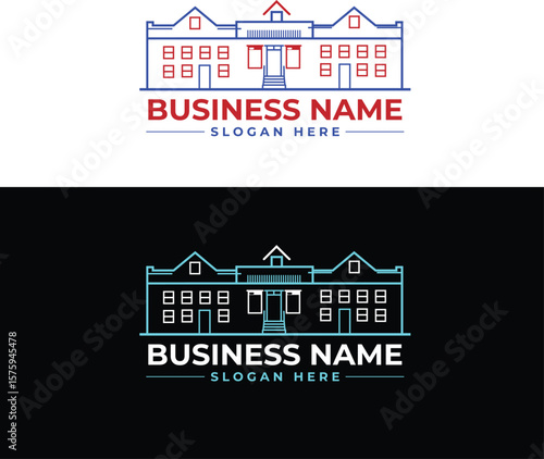 Architectural Emblem Building Logo for Business Branding