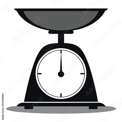 Vintage kitchen scale silhouette