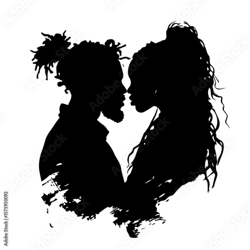 Silhouette of a couple