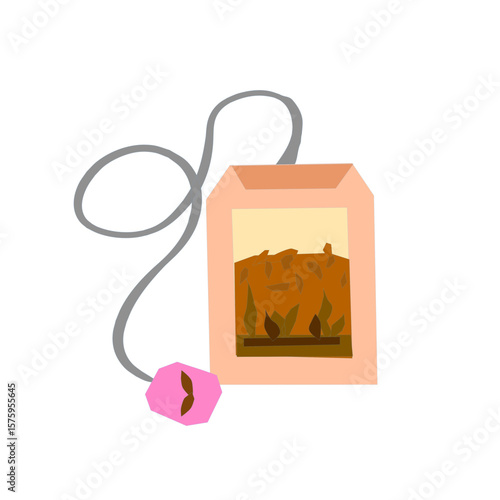  Herbata (torebka herbaty) – wektorowa grafika